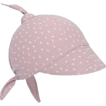 Šátek Inf Mušelínový šátek na hlavu s kšiltem - pink