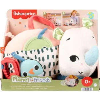 plyšák akční plyšový nosorožec fisher-price planet friends pro smyslové hraní