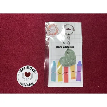 HandMade by VeJa Dárková karta - pro paní učitelku (pastelky)