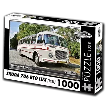 Puzzle Puzzle Retro-auta Škoda 706 RTO LUX – autobus 1961, 1000 dílků