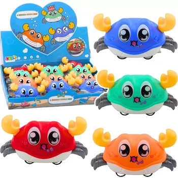 Hračka pro nejmenší Interaktivní jezdící krab s pružinovým pohonem