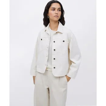 Dámská větrovka Yerse Raw Denim Jacket 002 ECRU S