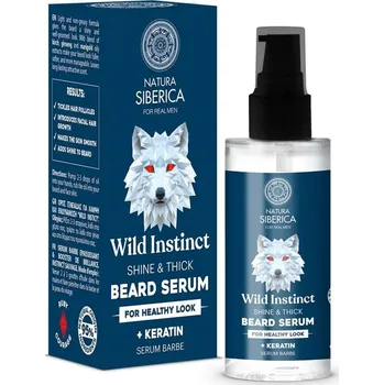 Vlasová regenerace Men Sérum pro lesk a hustotu vousů - Divoký instinkt Pro zdravý vzhled Natura Siberica 50 ml