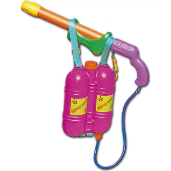 Dětská zbraň Vodní pistole se zásobníkem na záda DOHÁNY