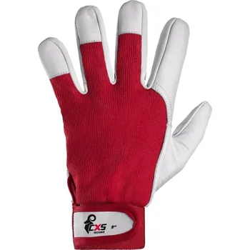 Pracovní rukavice Rukavice TECHNIK , kombinované, červeno-bílé, vel. 11