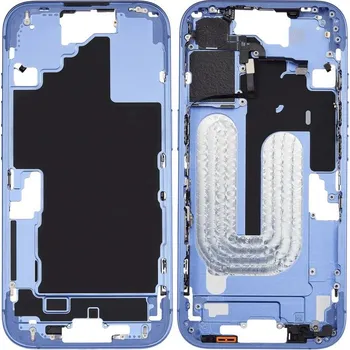 Středový rám iPhone 16 Plus ultramarínový + boční tlačítka IPH0892