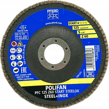 Brusný kotouč Lamelový brusný kotouč Pferd 69300935 125 x 22,2 mm