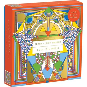 Puzzle Galison Metalické Frank Lloyd Wright Hotel imperal 500 dílků