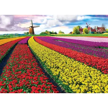 Puzzle EUROGRAPHICS puzzle pole tulipánů – 1000 dílků