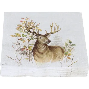 Papírový ubrousek Papírové ubrousky s motivem jelena - série venkovský styl