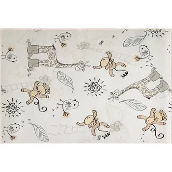 Koberec Dětský koberec velurový Wonderland krémový 100 x 150 cm