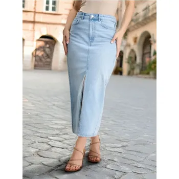 Dámská sukně Sinsay - Džínová midi sukně - modrá - 961CF-05J - 961CF-05J-34