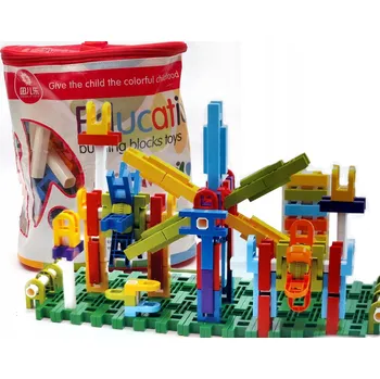 Dřevěná hračka STAVEBNICE VE FÓLIOVÉ TRUBCE