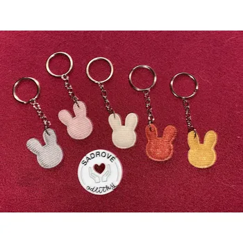 HandMade by VeJa Přívěšek na klíče - látkový králík