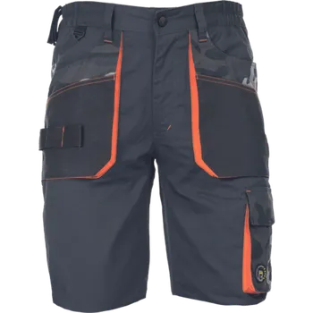 Cerva Kraťasy pracovní EMERTON STRETCH camouflage šedá 58