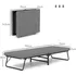 Postel Homcom Skládací postel pro hosty 70 x 190 cm tmavě šedá