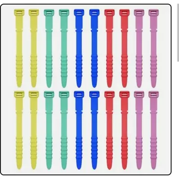 kabelová chránička Organizér kabelů - suchý zip 150x12mm, vícebarevný, 10 kusů Delock