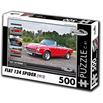 Puzzle retro-auta puzzle fiat 124 spider (1973) – 500 dílků