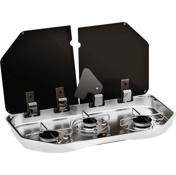 Vařič Vestavný plynový vařič CAN se skleněným víkem