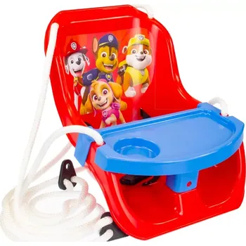 Dětská houpačka Mochtoys Houpačka pro nejmenší se stolečkem Tlapková patrola