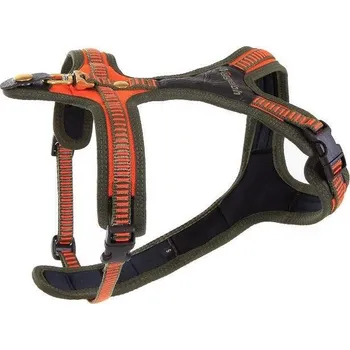 Postroj pro psa postroj na psa NIGGELOH - Follow, 3 bodové zapnutí, oranžový Velikost: L