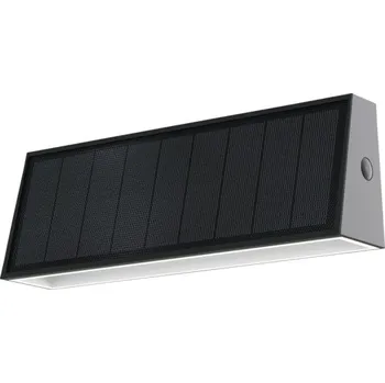 Venkovní osvětlení LED solární nástěnné osvětlení IP44 1,3 W 700 lm 4000 K černé