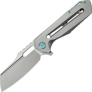kapesní nůž KUBEY Atlas Beadblasted M390 Čepel Šedý Titan Framelock KB290E