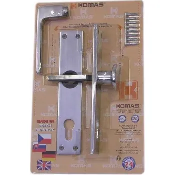 Dveřní kování Úchytka dveří KOMAS 1 cm stříbrná