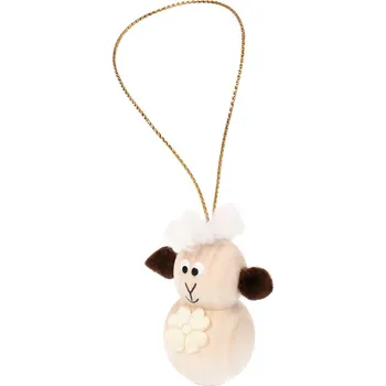 Velikonoční dekorace Dřevia Dřevěná závěsná ozdoba - Beránek