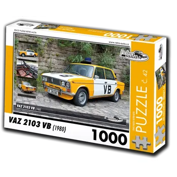 Puzzle RETRO-AUTA puzzle VAZ 2103 VB (1980) – 1000 dílků