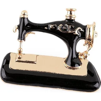 Brož Brož šicí stroj - 4 černá zlatá