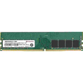 Operační paměť TRANSCEND DIMM DDR4 16GB 3200Mhz 1Rx8 2Gx8 CL22 1.2V JM3200HLE-16G