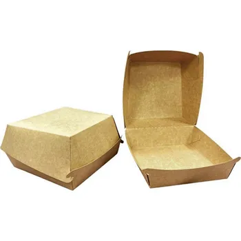 Jednorázové nádobí Think`n green Box na hamburger papírový TnG 150/150/80mm 100ks