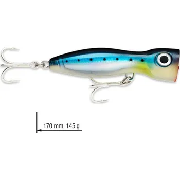 Umělá nástraha Wobler hladinový X-Rap Magnum Xplode RAPALA 17 cm - Color: BSRD