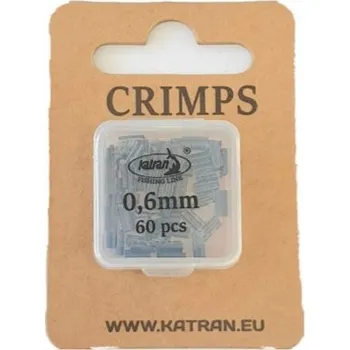 Katran Náhradní krimpovací svorky Crimps 0,60 mm 50 ks + 10ks zdarma
