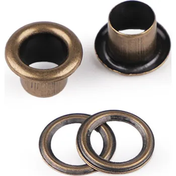 Průchodky s podložkou vnitřní Ø6 mm / vnější Ø11 mm, barva 2 staromosaz