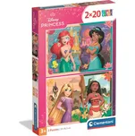 CLEMENTONI Puzzle Disney princezny 2x20 dílků
