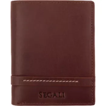 Peněženka SEGALI Pánská kožená peněženka 2947 hnědá