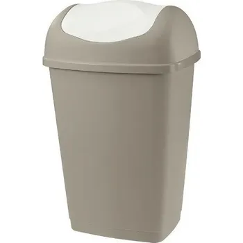 Odpadkový koš DOMO SERVICE Odpadkový koš GRACE 9 l šedohnědá/bílá