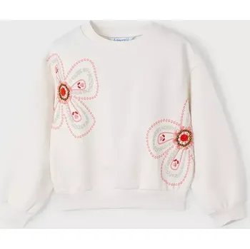 Chlapecká mikina Dětská mikina Mayoral béžová barva, s potiskem, 3402 3402.6G.Mini.PPYA 02X, vel. 104