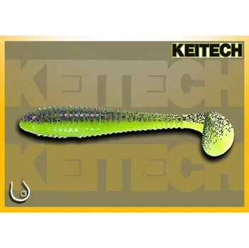 Umělá nástraha Keitech Swing Impact Fat 3.8" #BA03 Purple Chartreuse