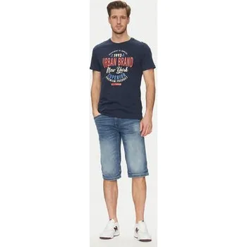 Pánské tričko Blend T-Shirt 20717759 Tmavomodrá Regular Fit M
