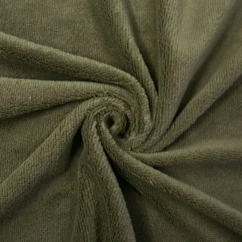 Takoy látka bambusové froté zelená metráž