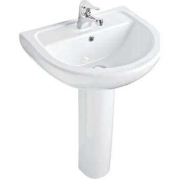 Umyvadlo HOPA - Nástěnné umyvadlo COMPACT 55 - Polosloup k umyvadlu - Bez, Sloup k umyvadlu - Bez sloupu OLKGKO04LVB01