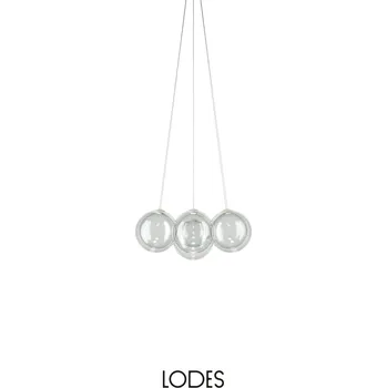 Lodes Designové závěsné LED svítidlo RANDOM CLOUD, 7x ø28cm, š. 76 cm, CRI90 Barva: Transparentní, Teplota světla: 2700K - teplá bílá