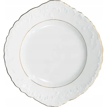 Talíř Talíř na salát, dezertní talíř Ćmielów Rococo Zlatá Linie 29 cm