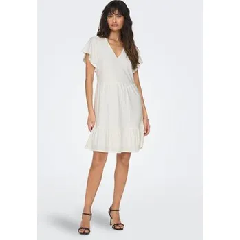 Dámské šaty ONLY Každodenní šaty 15289687 Bílá Regular Fit M