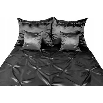 Povlečení Saténové Povlečení s hvězdami 220 ANDROMEDA grafit