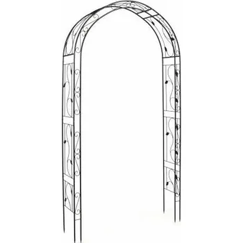Pergola Kovový zahradní oblouk pro pnoucí rostliny, dekorativní, 260 cm