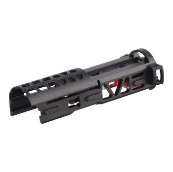 Airsoft Odlehčený CNC housing trysky s přepínačem pro AAP-01 - Černý